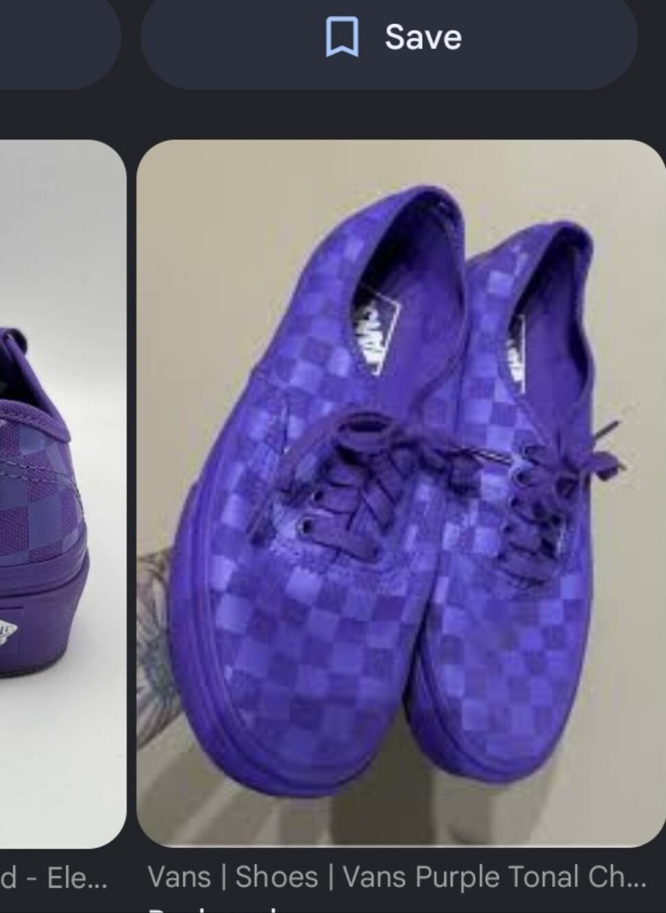 Vans Checkerboard Authentic Sneakers - Purple